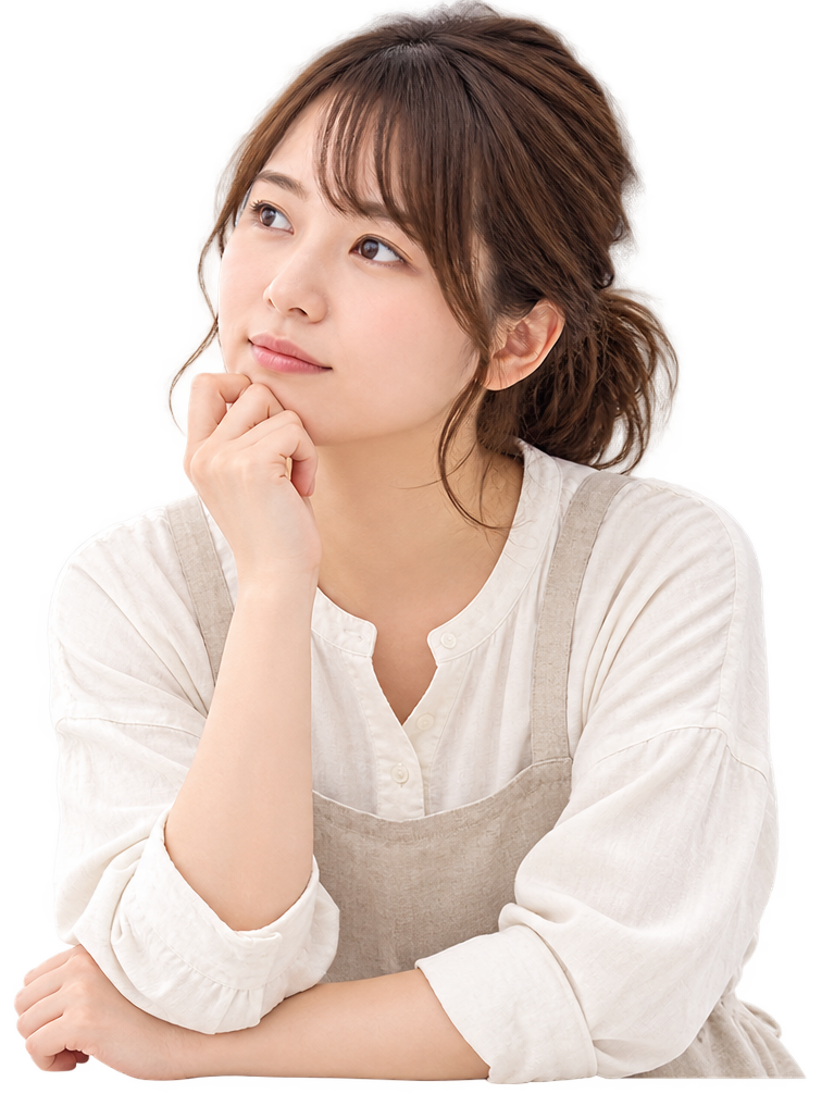 子育てについて考えるお母さん