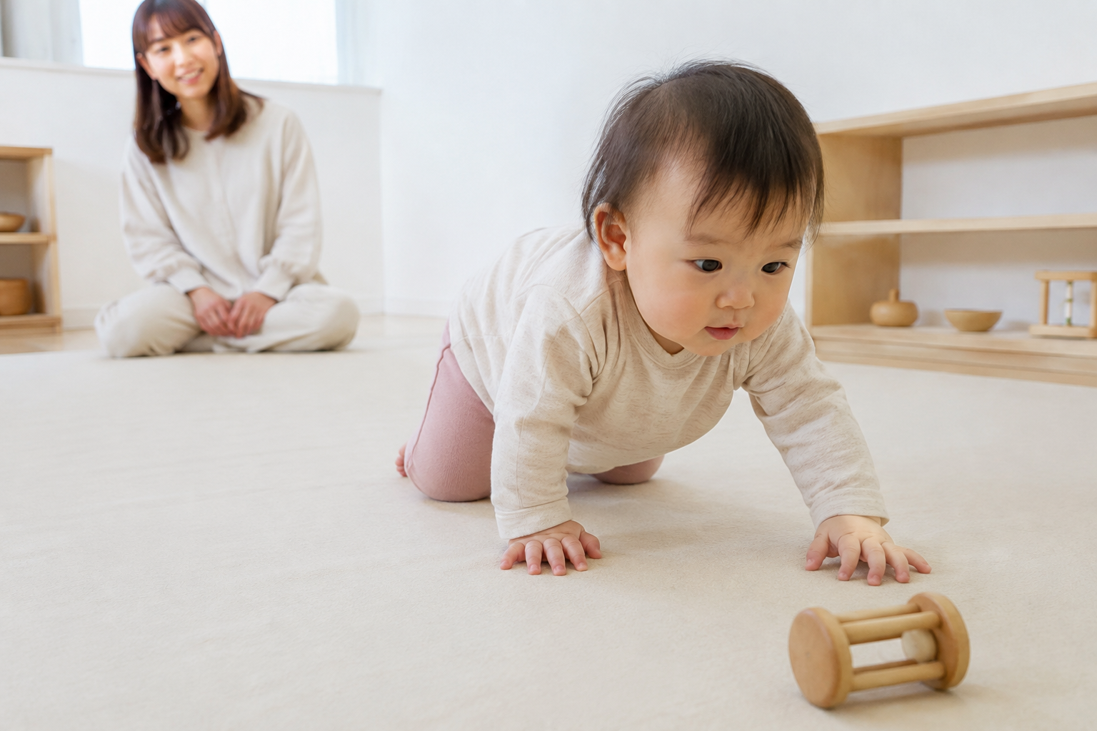 ハイハイする赤ちゃん