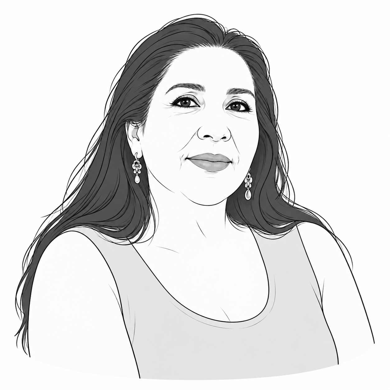 Gabriela Ortega（ガブリエラ・オルテガ）の人物イラスト