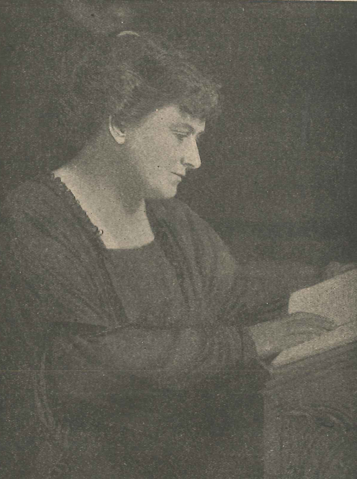 1921年刊行の『Manuale di pedagogia scientifica』に掲載されたマリア・モンテッソーリの肖像