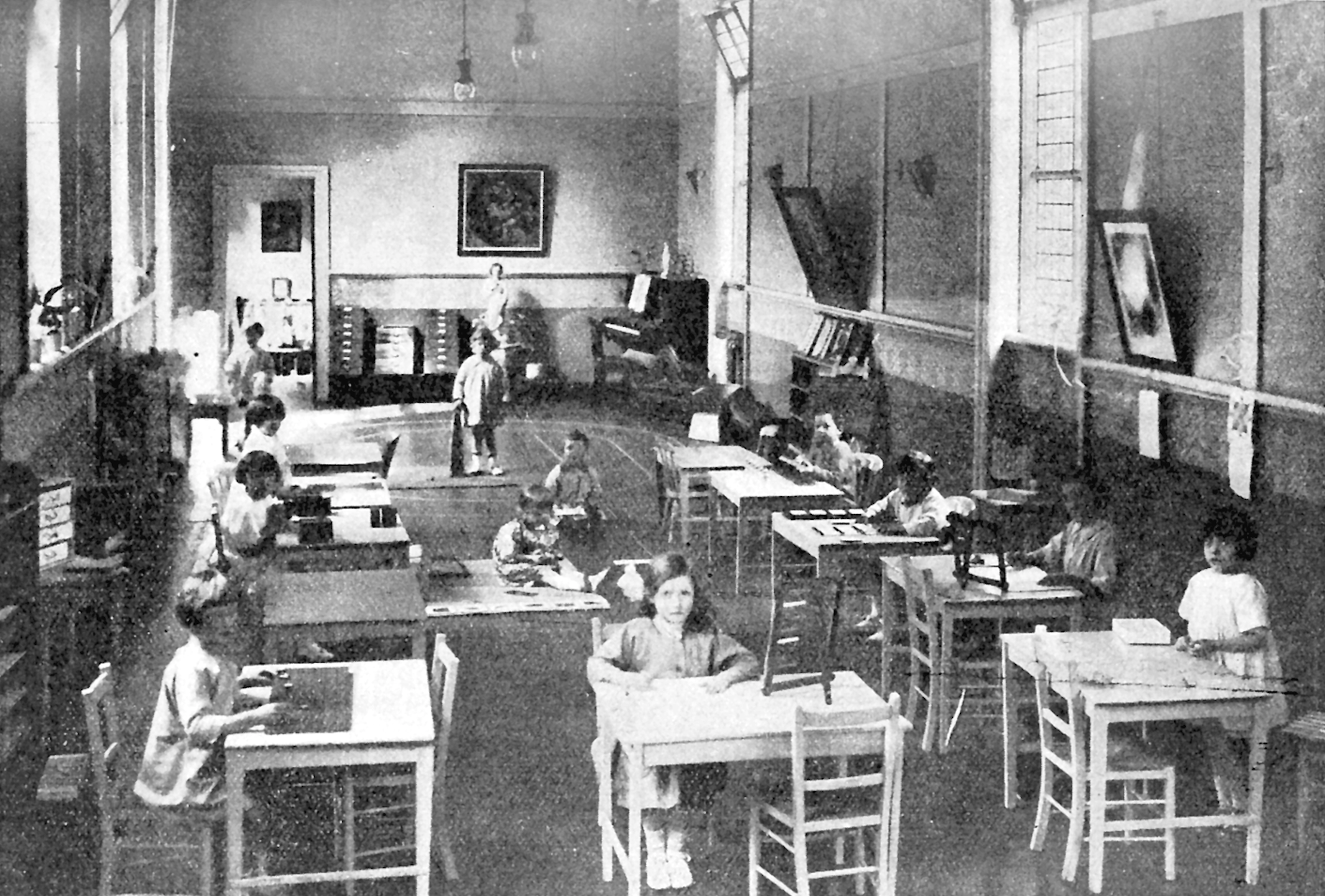 1920年代、イングランドのサンダーランドにあるSt. Anthony校のモンテッソーリクラス