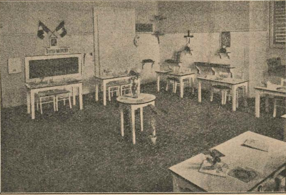 1926〜1927年度、レッコ教育展に設けられたモンテッソーリのモデル教室