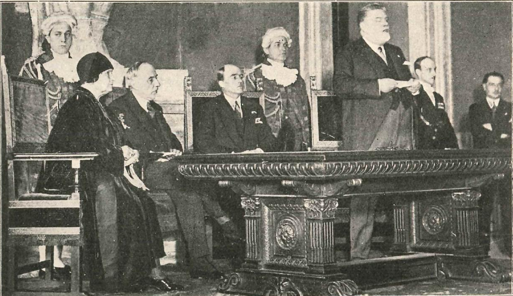 1930年、ローマの国際モンテッソーリ養成コースの開会式